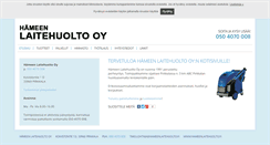 Desktop Screenshot of hameenlaitehuolto.fi